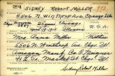 Sidney Robert > Miller, Sidney Robert (1915)