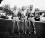 Thumbnail for Bob Lamm, Emil Lamm, Fred Lamm, Sioux Falls, South Dakota, Army Air Field 10Jul1944.jpg