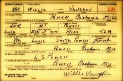 Thumbnail for Willie > Vaughn, Willie (1919)