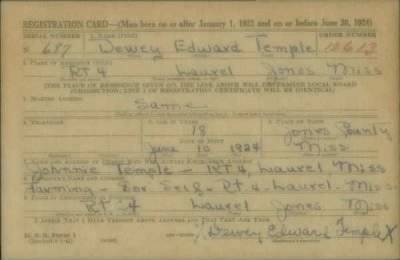 Thumbnail for Dewey Edward > Temple, Dewey Edward (1924)