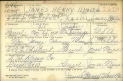 Thumbnail for James Henry > Ulmer, James Henry (1918)