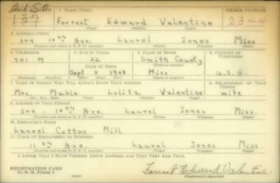 Thumbnail for Forrest Edward > Valentine, Forrest Edward (1908)