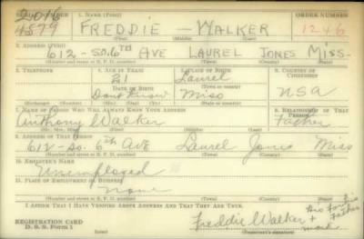 Thumbnail for Freddie > Walker, Freddie (1901)