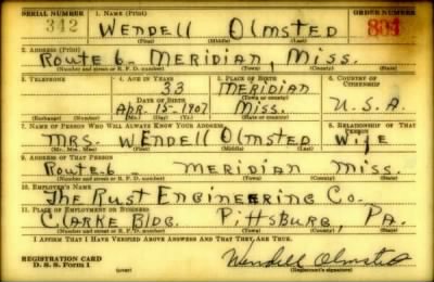 Thumbnail for Wendell > Olmsted, Wendell (1907)