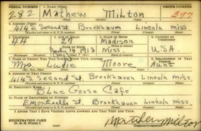 Thumbnail for Mathew > Milton, Mathew (1913)