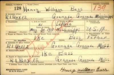 Thumbnail for Henry William > Bass, Henry William (1919)