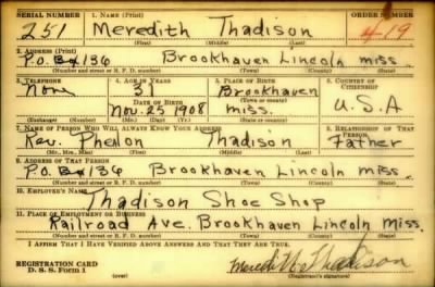 Thumbnail for Meredith > Thadison, Meredith (1908)