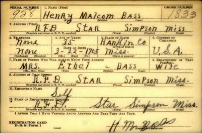 Thumbnail for Henry Malcom > Bass, Henry Malcom (1905)