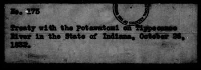 Thumbnail for Oct. 11, 1832-Dec. 17, 1834 > 175 - Potawatomi on Tippecanoe River in the State of Indiana, October 26, 1832.