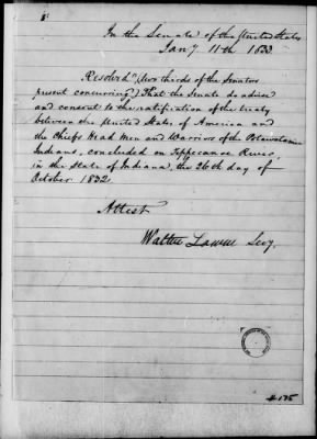 Thumbnail for Oct. 11, 1832-Dec. 17, 1834 > 175 - Potawatomi on Tippecanoe River in the State of Indiana, October 26, 1832.