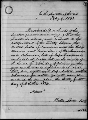 Oct. 11, 1832-Dec. 17, 1834 > 176 - Shawnee and Delaware at Castor Hill in the County of St. Louis in the State of Missouri, October 26, 1832.