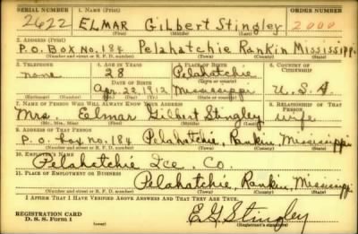 Elmar Gilbert > Stingley, Elmar Gilbert (1912)