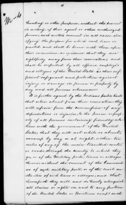 Oct. 10, 1865-Apr. 7, 1866 > 341 - Confederated Tribes of Arapaho and Cheyenne tribes of Indians at the Camp on the Little Arkansas River in the State of Kansas, October 14, 1865; and assent to amendments, November 10 and 19, 1866.