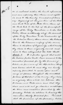 Oct. 10, 1865-Apr. 7, 1866 > 341 - Confederated Tribes of Arapaho and Cheyenne tribes of Indians at the Camp on the Little Arkansas River in the State of Kansas, October 14, 1865; and assent to amendments, November 10 and 19, 1866.