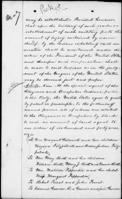 Oct. 10, 1865-Apr. 7, 1866 > 341 - Confederated Tribes of Arapaho and Cheyenne tribes of Indians at the Camp on the Little Arkansas River in the State of Kansas, October 14, 1865; and assent to amendments, November 10 and 19, 1866.