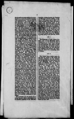 Thumbnail for Oct. 11, 1832-Dec. 17, 1834 > 182 - Cherokee Nation Dated Feb. 14, 1833 Ratified April 12, 1834.