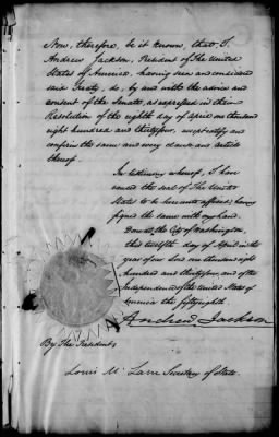 Thumbnail for Oct. 11, 1832-Dec. 17, 1834 > 187 - Appalachicola at Pope's Fayette County in the Territory of Florida, June 18, 1833.