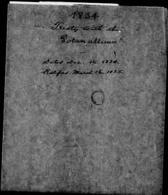 Oct. 11, 1832-Dec. 17, 1834 > 195 - Potawatomi at the Potawatomi Hills in the State of Indians; December 16, 1834.