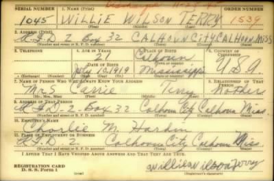 Thumbnail for Willie Wilson > Terry, Willie Wilson (1919)