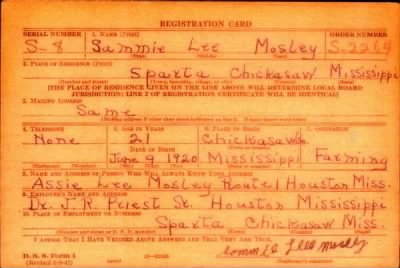 Thumbnail for Sammie Lee > Mosley, Sammie Lee (1920)