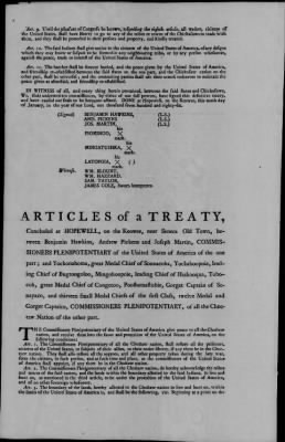 Thumbnail for Aug. 14, 1772-Oct. 24, 1801 > 13 - Chickasaw at Hopewell, January 10, 1786