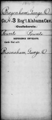 George O. > Brozenham, George O.