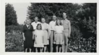 Thumbnail for John in uniform, GG Van Dalen, Henry Sr, Henrietta 'Toots,' Henry Jr 'Hank,'Cornelia 'Katie,' Maudy at Crane Park.jpg