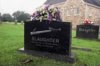Enos Bradsher Slaughter, Headstone.PNG