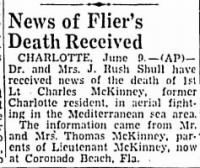 Thumbnail for McKinney, Charles A_Greensboro Daily News_NC_Thurs_10 June 1943_Pg 3.JPG