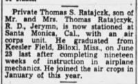 Ratajczyk, Thomas S_Times Tribune_Scranton. PA_Sat_11 July 1942_Pg 5.JPG