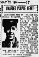 Ratajczyk, Thomas S_Times Tribune_Scranton. PA_Mon_22 May 1944_Pg 17.JPG