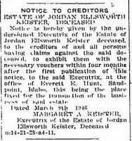 Keister, Jordan E_Sandpoint Bulletin_Idaho_Thurs_04 April 1946_Pg 9.JPG