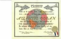 Thumbnail for Cross Atlantic by Air Certificate - 31 July 1945 - Original Copy.jpg