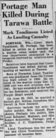 Mark's death notice The Capital Times (Madison, Wisconsin) 28 Dec 1943, Tue Page 9.jpg
