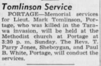 Mark's memorial announcement Wisconsin State Journal (Madison, Wisconsin) 12 Feb 1944, Sat Page 2.jpg