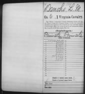 Civil War Service Records (CMSR) - Confederate - Virginia record example