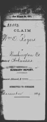 Washington > William D. Rogers (22082)