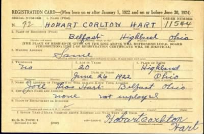 Hobart Corlton > Hart, Hobart Corlton (1922)