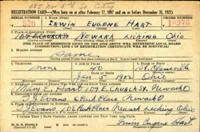 Irwin Eugene > Hart, Irwin Eugene (1902)