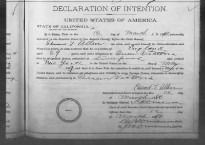 Allen, Edward T > Declaration of Intention (1890)