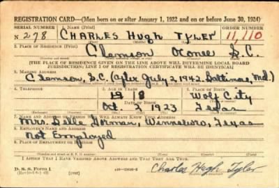 Thumbnail for Charles Hugh > Tyler, Charles Hugh (1923)