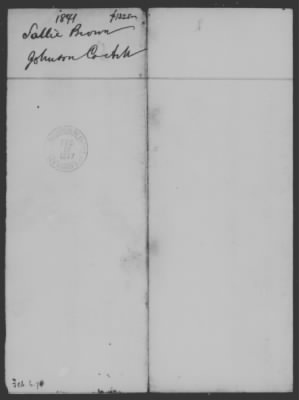 Johnson > Sallie Brown (1841)