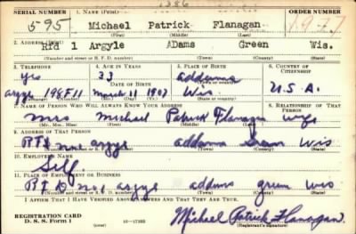 Michael Patrick > Flanagan, Michael Patrick (1907)