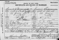 Frank J. Bergenfeld & Marie Trommer_marriage certificate.png