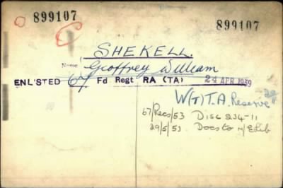 Geoffrey William > Shekell, Geoffrey William (899107)