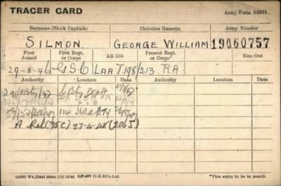 George William > Silmon, George William (19060757)