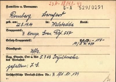 Thumbnail for Bernhard > Romberg, Bernhard (G-A 529/0291)