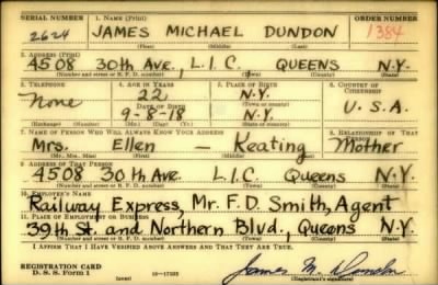 Thumbnail for James Michael > Dundon, James Michael (1918)