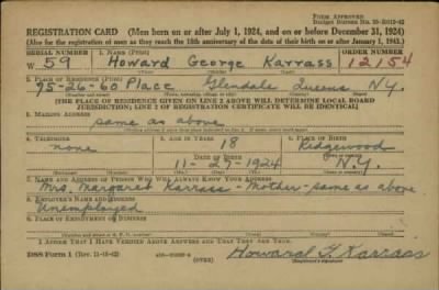 Howard George > Karrass, Howard George (1924)