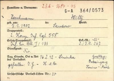 Willy > Zeschmann, Willy (G-A 364/0573)